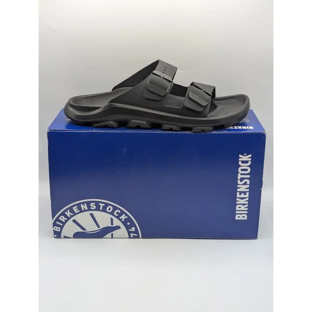 Birkenstock Mens Size 7 Mogami Terra Stealth 2 Strap Black Regular Fit Sandals